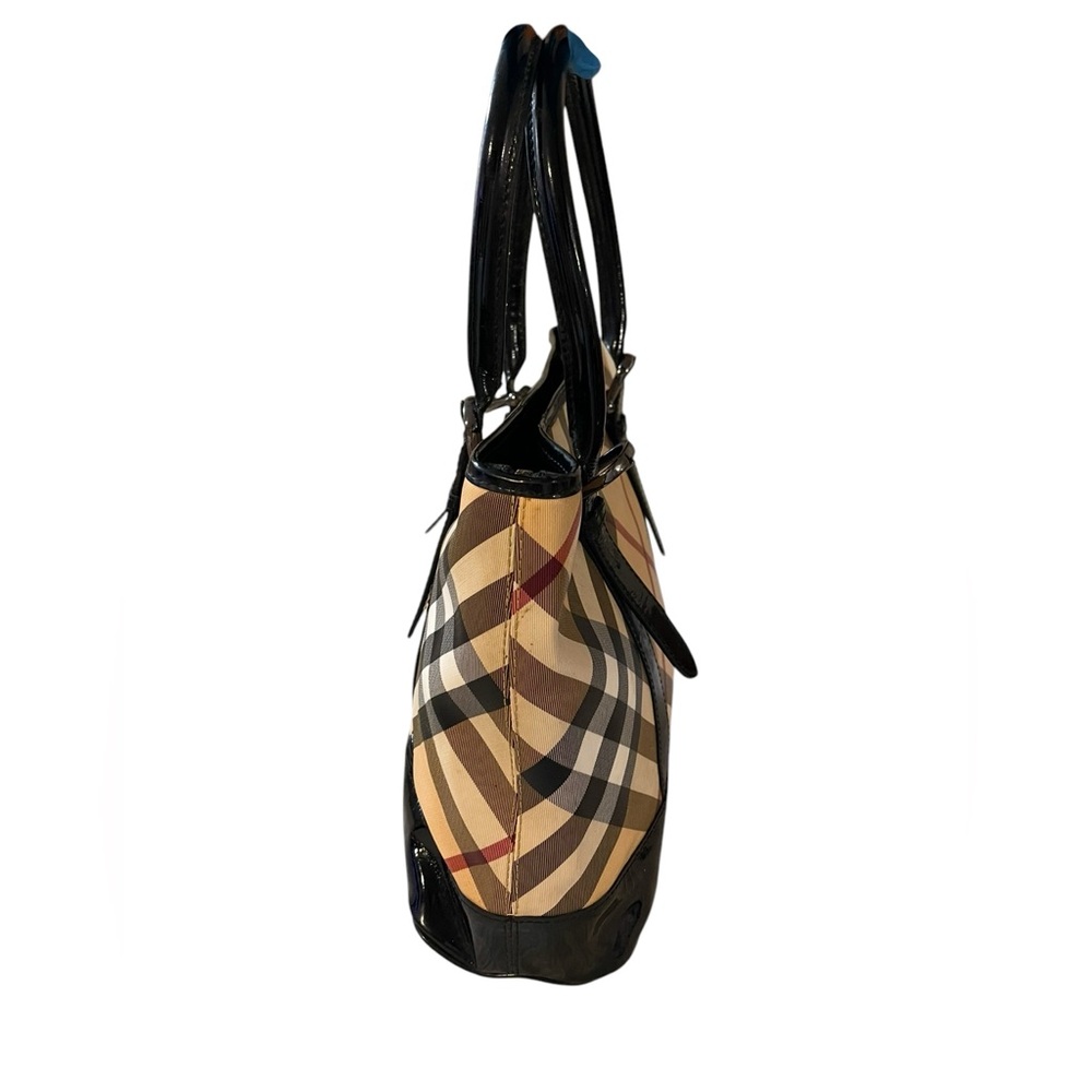 Burberry Tan and Black Iconic Tote Bag - Picture 4 of 14